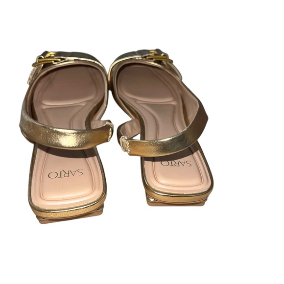 Frank Sarto Tracy Slingback Square Toe Flats size 8 NEW IN BOX - Picture 3 of 7